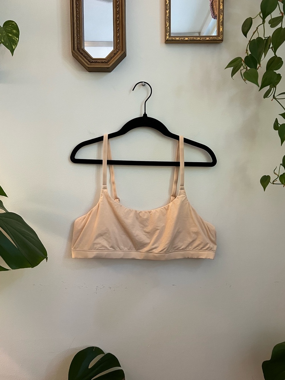 Quince Second Skin Scoop Neck Beige Bralette - Two Pack